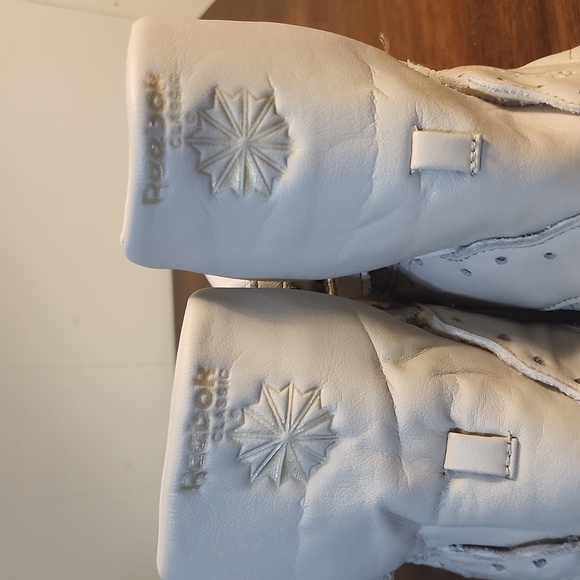 Reebok Women Freestyle Hi High Top Sneaker White/Silver size 7.5, - Picture 2 of 8